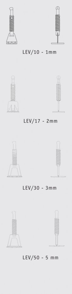 Leveltec LEV - baza v debelini fuge (I oblika) - slika 8